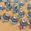 Olivia Oxidised Earrings - combo of 6