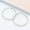 Silver Hoop Earrings-03 Silver Hoop Earrings