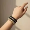 Black Bead Bracelet for Women