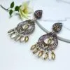 Isha Oxidized Silver Earrings-02 Isha Oxidized Silver Earrings