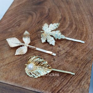 Leaf Shaped Hair Pins for Girls