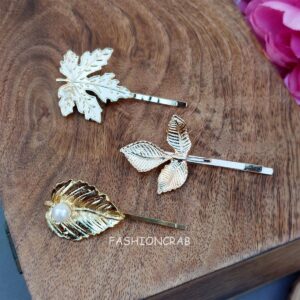 Leaf Shaped Hair Pins for Girls