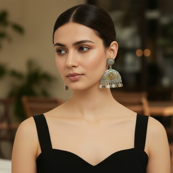 Mahi Oxidised Earrings-07 Mahi Oxidised Earrings