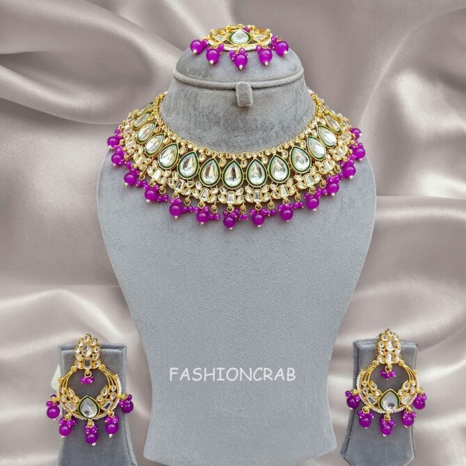 Mouni Purple Kundan Jewelry Mouni Purple Kundan Jewelry