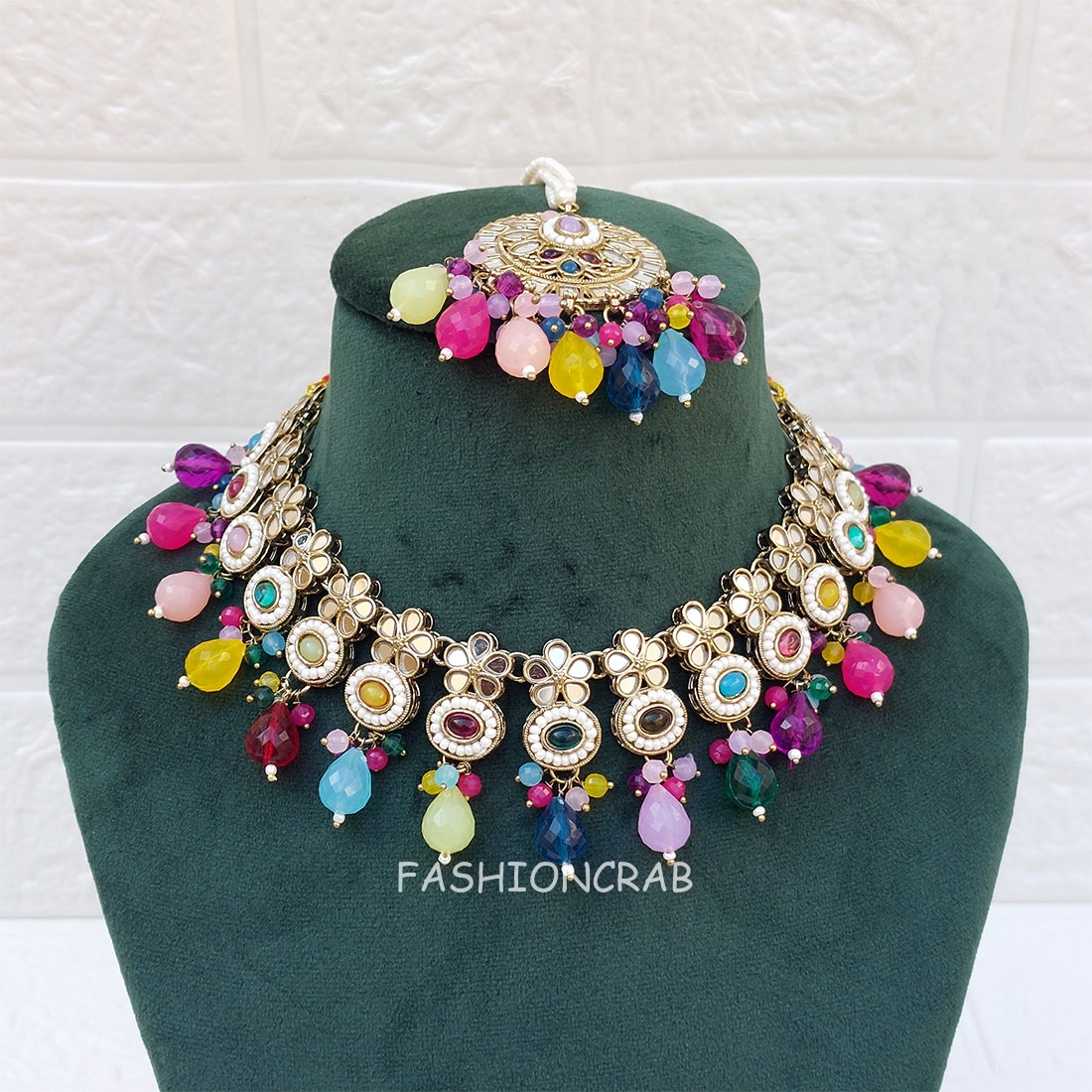Navee Mirror Jewellery Set - Multicolor
