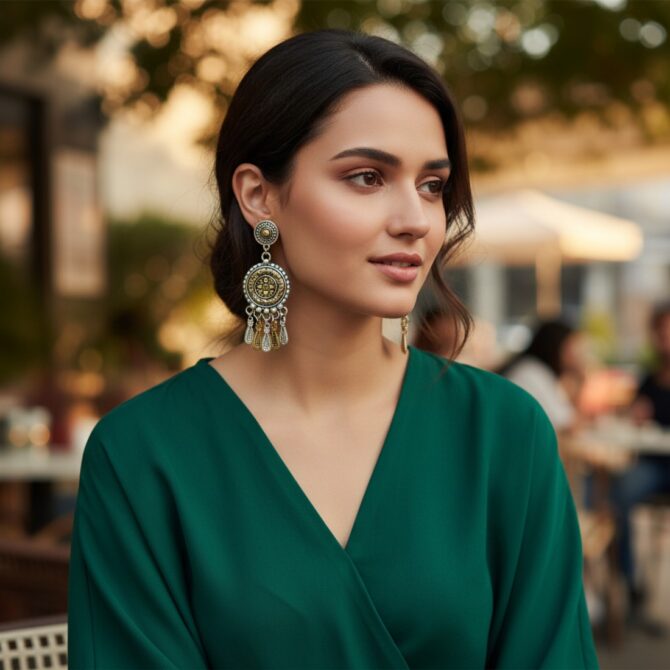 Noori Oxidized Earrings-07