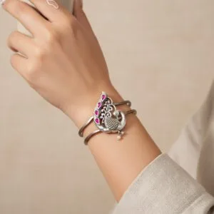 Peacock Cuff Bracelet