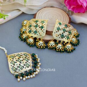 Simran Jadau Earrings – Green