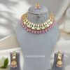 Karisma Lavender Color Kundan Necklace