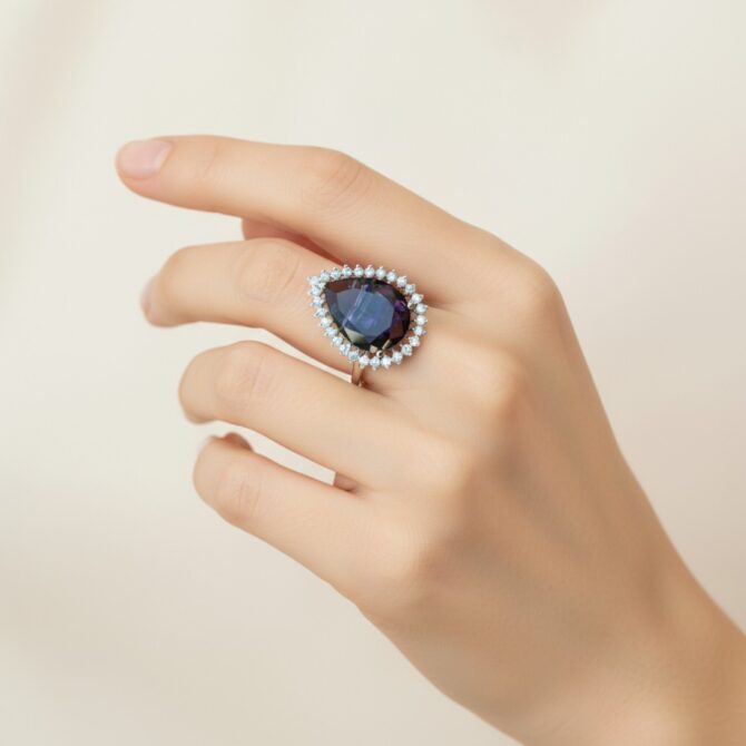 Purple Zirconia Women Ring Purple Zirconia Women Ring