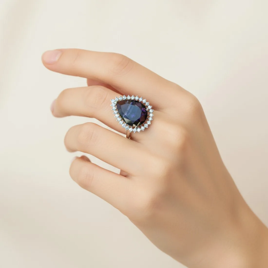 Purple Zirconia Women Ring