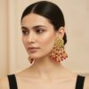 Shradda Maroon Chand bali Earring