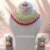 Wine Color Bridal Kundan Jewellery Set