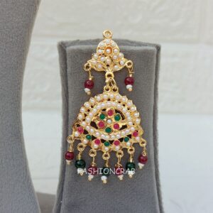 Red Green Jadau Jewellery