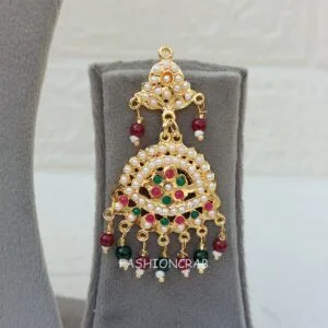 Red Green Jadau Jewellery