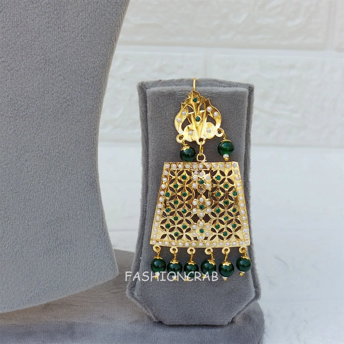 Rehana Jadau Jewellery Dark Green