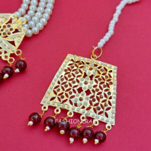 Rehana Jadau Jewellery Maroon