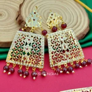 Rehana Jadau Jewellery Maroon