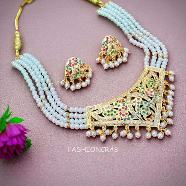 Simi Jadau Set Multicolor