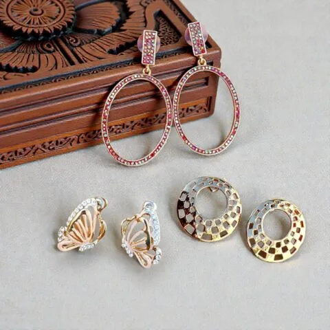 Stud Earrings Combo