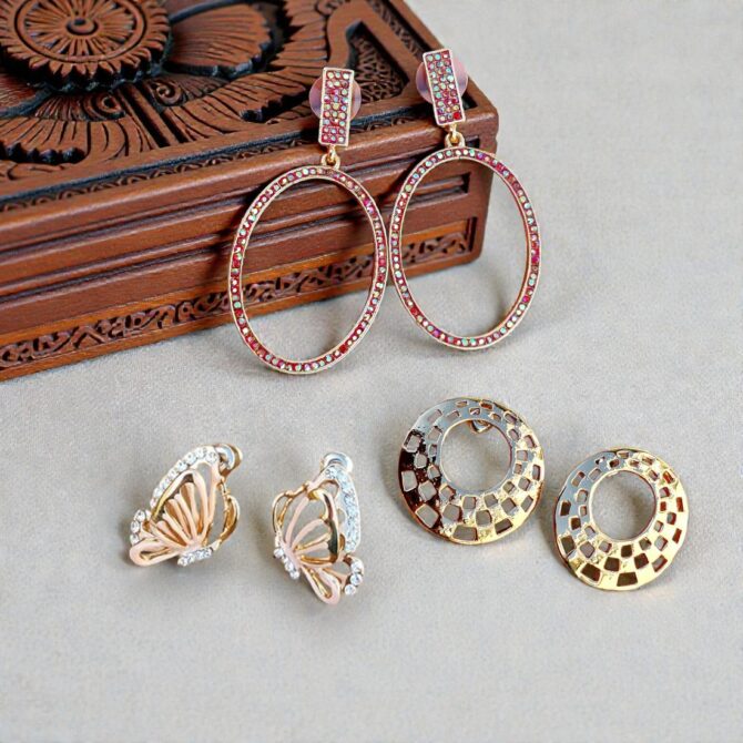Stud Earrings Combo Stud Earrings Combo