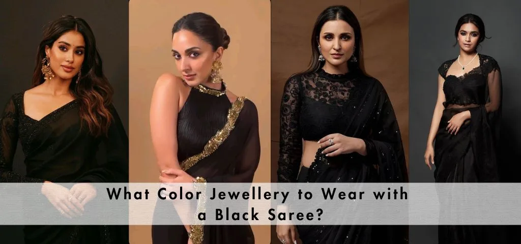 What Color Jewellery to Wear with a Black Saree