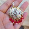 Bahar Jadau Jhumka Earring Pink 04 Bahar Jadau Jhumka Earring Pink