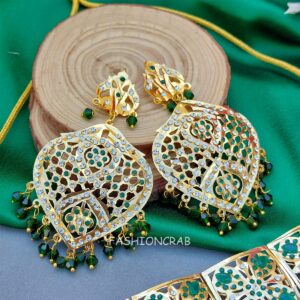 Bani Long Necklace Set Green