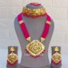 Bani Long Necklace Set Pink