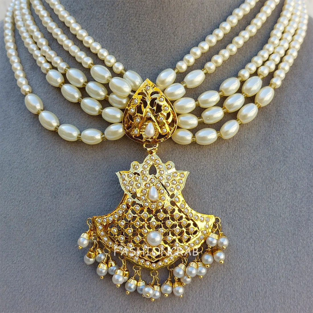 Bani Navratna Jewellery White