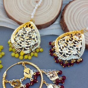 Bani Punjabi Earring with Tikka Set of 2