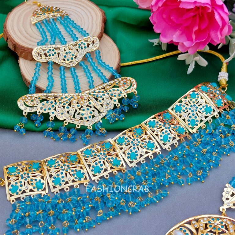 Bridal Jewellery Set Blue