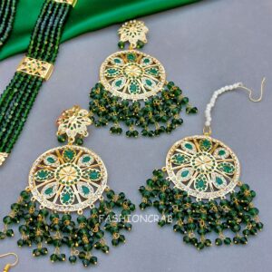 Bridal Jewellery Set Green
