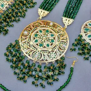 Bridal Jewellery Set Green
