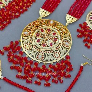 Bridal Jewellery Set Maroon