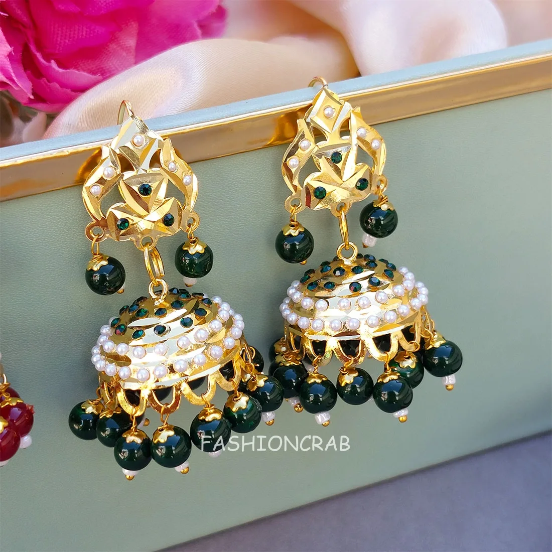 Isha Jhumka Set of 2