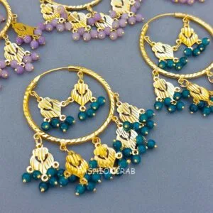 Jasleen Punjabi Earring with Tikka Set of 2