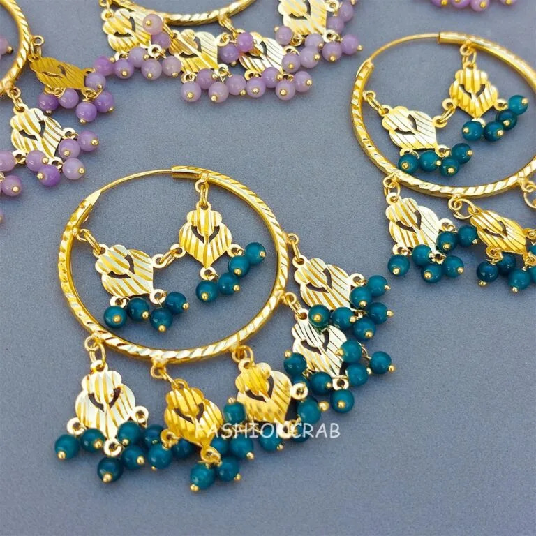 Jasleen Punjabi Earring with Tikka Set of 2