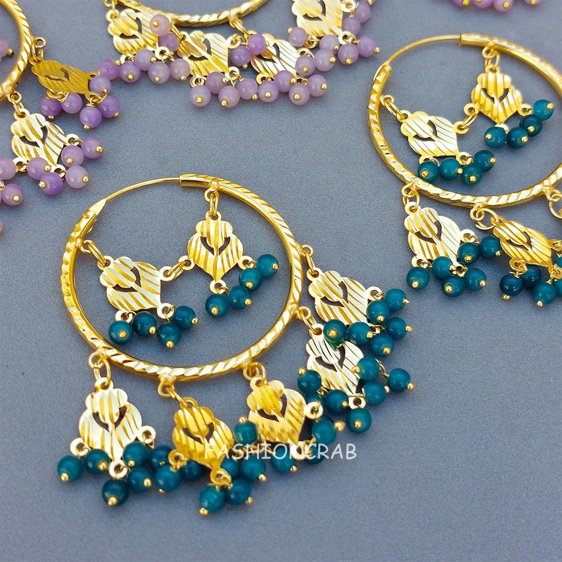 Jasleen Punjabi Earring with Tikka Set of 2