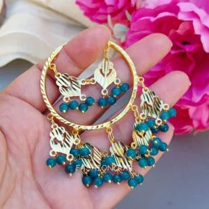 Jasleen Punjabi Earring with Tikka Set of 2