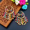 Jia Punjabi Bali Earrings Multicolor