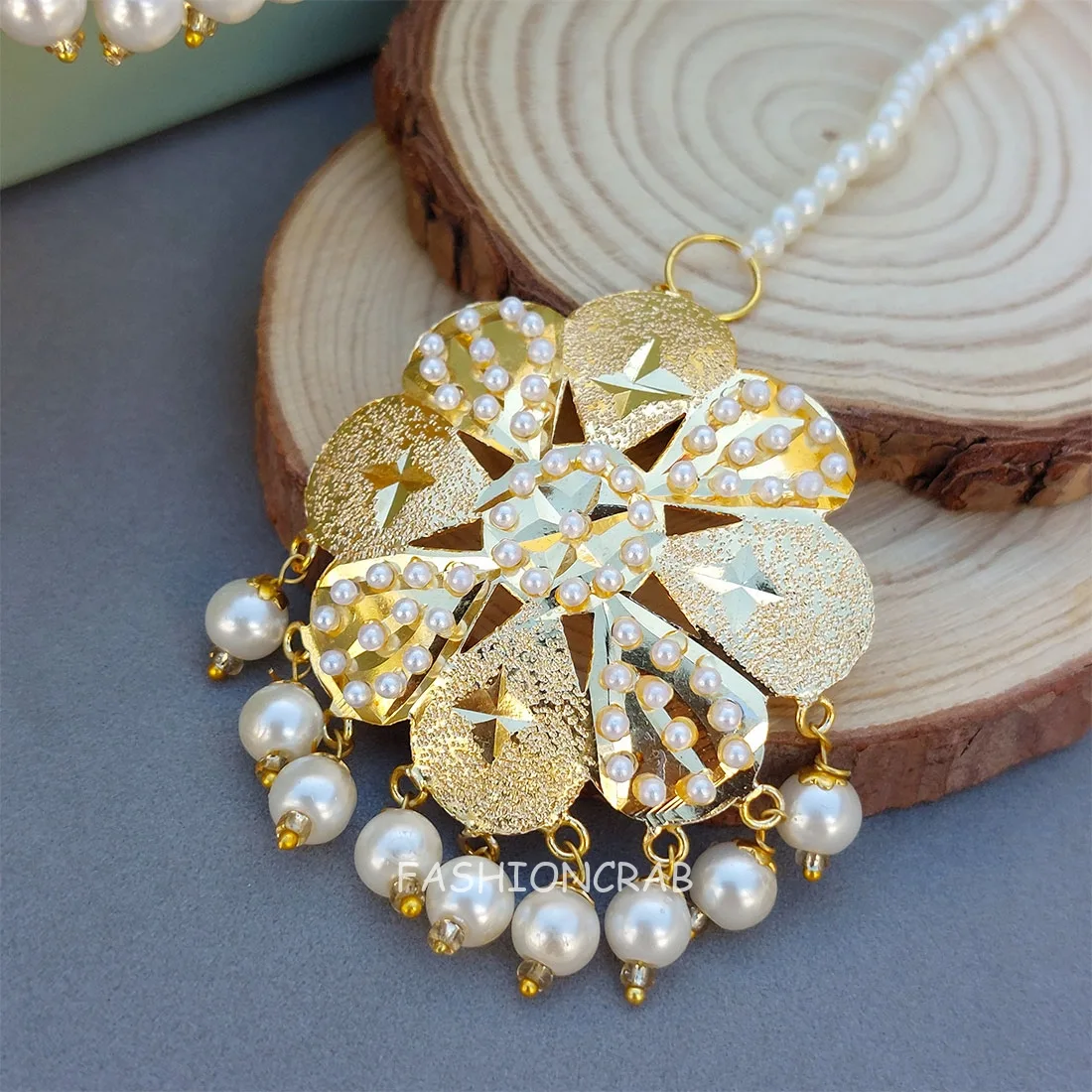 Jividha Jadau Earrings White