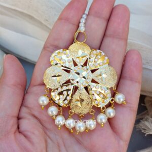 Jividha Jadau Earrings White