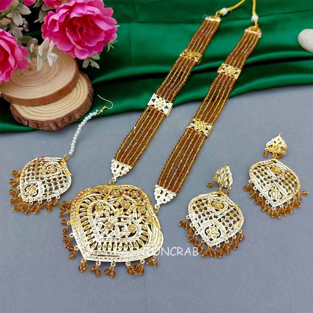 Katrina Long Necklace Golden
