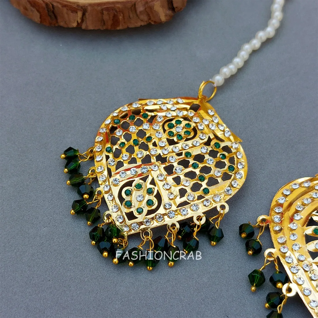 Katrina Long Necklace Green