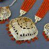 Katrina Long Necklace Orange 01 Katrina Long Necklace Orange
