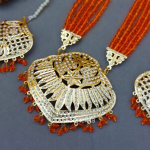 Katrina Long Necklace Orange