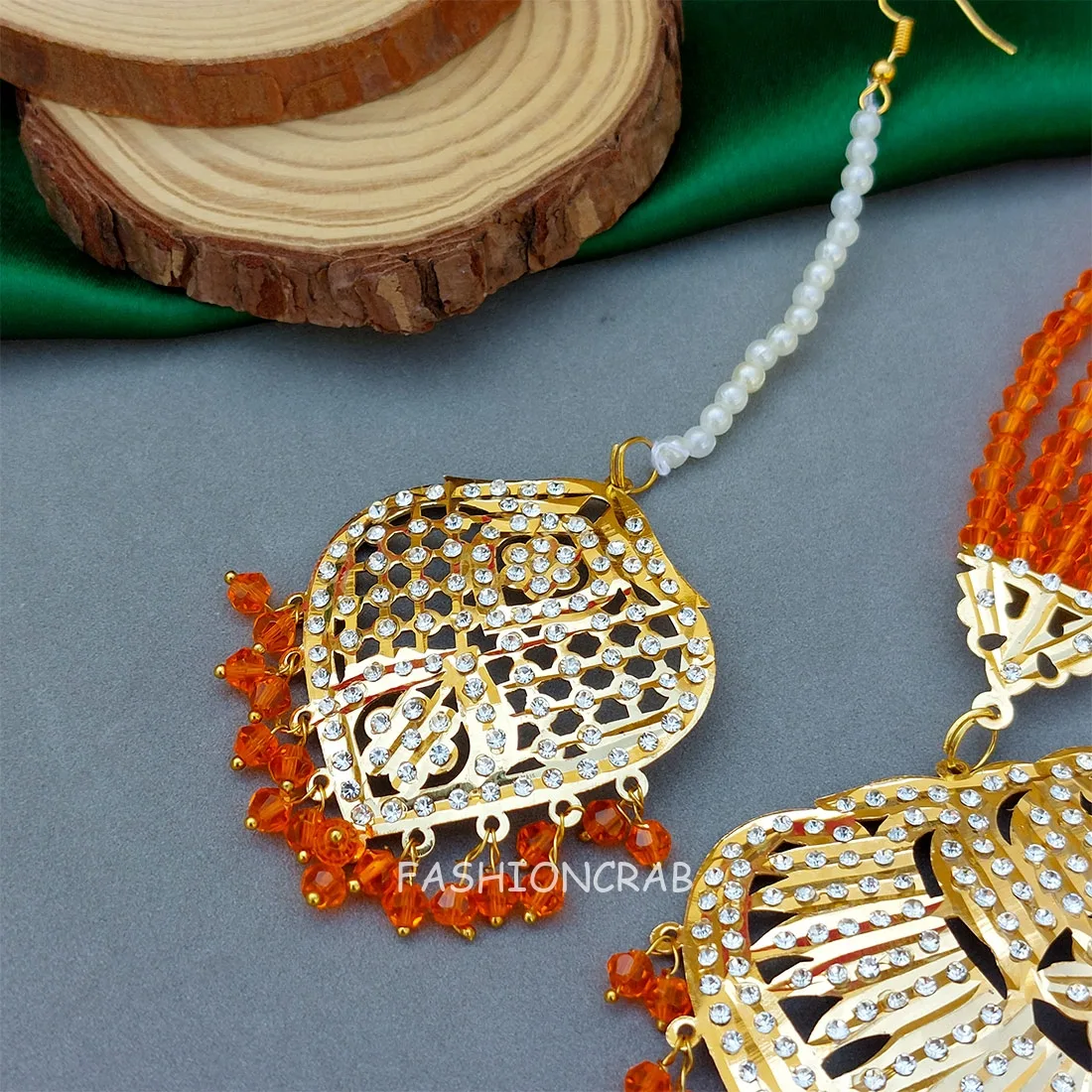Katrina Long Necklace Orange