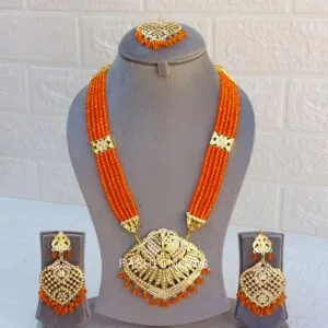 Katrina Long Necklace Orange