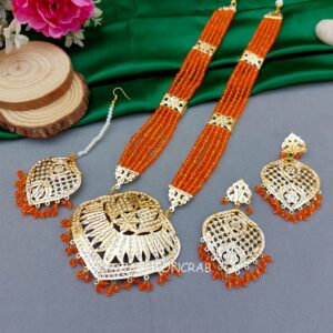 Katrina Long Necklace Orange